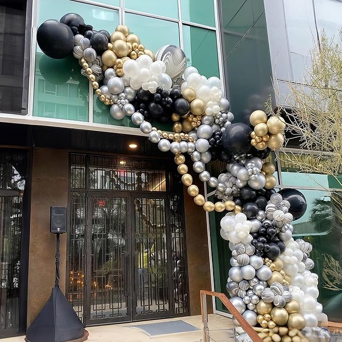 Gold Quick Link Balloons, 60PCS Linking for Balloon Wall Arch Chains, 6inch Linkable for Wedding Birthday Baby Shower Engagement Graduation Party Decorations