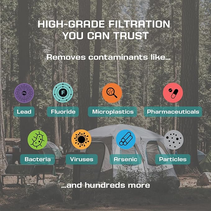 Coldstream FTO Plus Water Filter Cartridge (2 Pack) - Dependable for Easy Installation as a Berkey Replacement - Ceramic Gravity Filter For Stainless Steel Systems