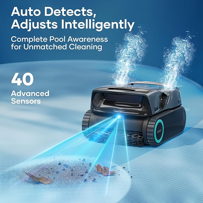 Aiper Scuba X1 Pro Max Pool Cleaning Robot, Pool Mapping, Adaptive Path, 8500 GPH Power, Double Filtration, Smart Surface Parking, Pool Vacuum for All Inground Pools
