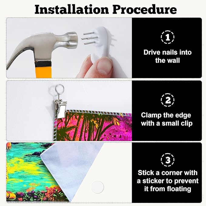 BVBOX Astronaut Space Blacklight Tapestry 79"x59", UV Reactive Astronaut Tropical Rainforest Universe Galaxy Planet Glow in Dark Tapestries, Black Light Neon Upright Poster Wall Hanging Backdrop Decor for Bedroom Living Room