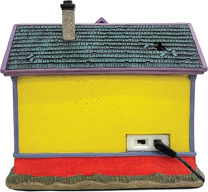 Clown Halloween Village | Spooky Town Collection Accessories Figurines on House | Porcelain with Multi-Color LED | 8.86 Inch