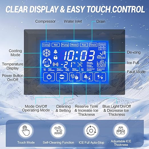 Commercial Ice Maker 600 Lbs/24H Ice Machine Large Capacity Stainless Steel, 182 Ice Trays Industrial Ice Machine, 350 Lbs Storage Commercial Ice Maker Machine Freestanding, Cube Ice Maker Commercial