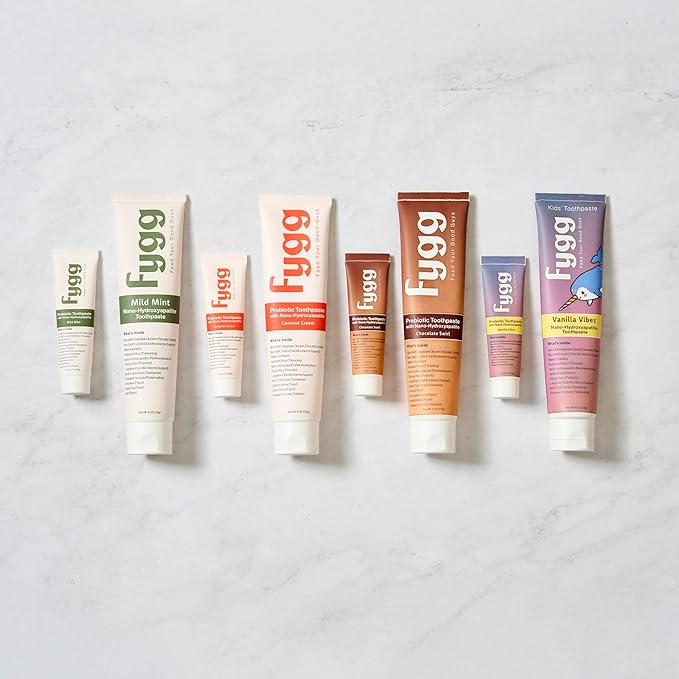 Fluoride-Free Toothpaste with Prebioitics – Coconut Cream Flavor (4oz) | Nano-Hydroxyapatite Remineralizing for Sensitive Teeth, Whitening & Enamel Repair