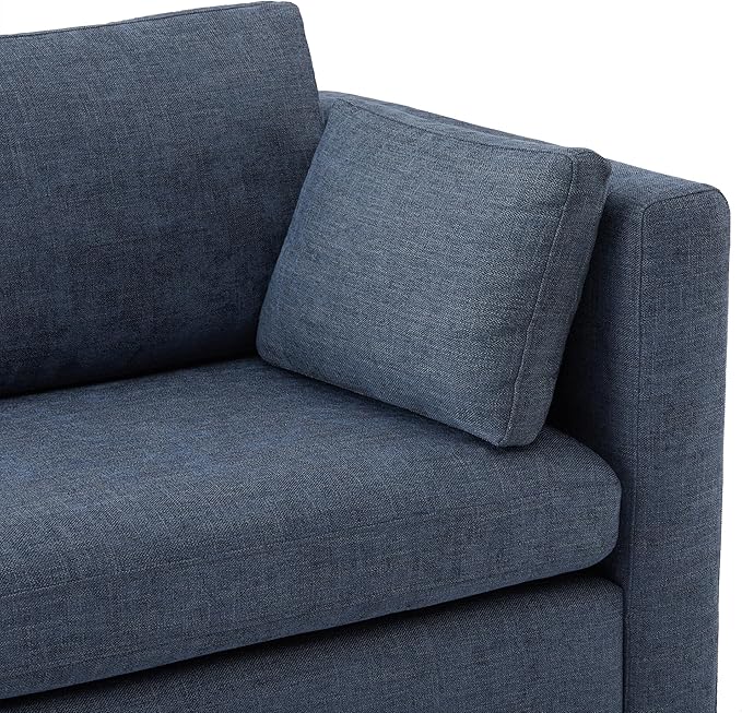 CHITA Oversized Modular Sectional Sofa, FSC Certified Large L Shaped Couch, Modular Sectional Couch for Living Room,112 inch Width,4 Seat Modular Sofa with Storage Ottoman, Blue