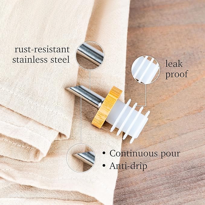 Black Ceramic Olive Oil Dispenser Bottle 16 Oz Container for EVOO or Vinegar, Kitchen Counter Design