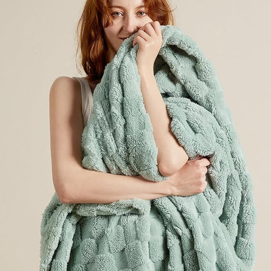 Bedsure GentleSoft Sage Green Throw Blanket for Couch - Super Soft Cozy Blankets Gifts for Women Men Girls, Cute Small Fleece Throws for Bedroom Home Decor, 50x70 Inches