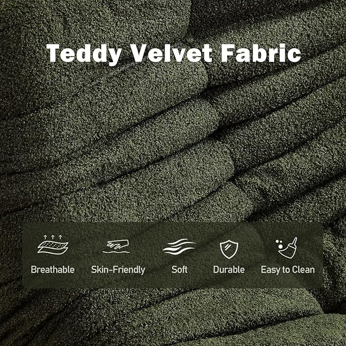 Bean Bag Chair, Fireside Chair Bean Bag Sofa Large Bean Bag Chair for Adults, Bean Bag Chairs for Teens with High Density Comfortable Foam, Memory Foam Bean Bag for Living Room, Bedroom (Green)