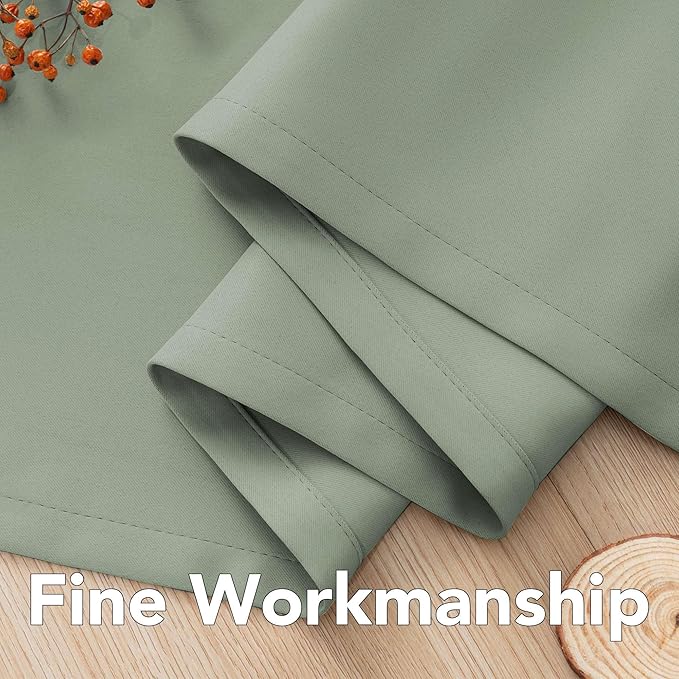 H.VERSAILTEX Blackout Curtains for Bedroom Thermal Insulated Room Darkening Living Room Curtains 84 Inch Long Grommet Privacy Protection Window Curtain Panels/Drapes for Nursery, 2 Panels, Cyan