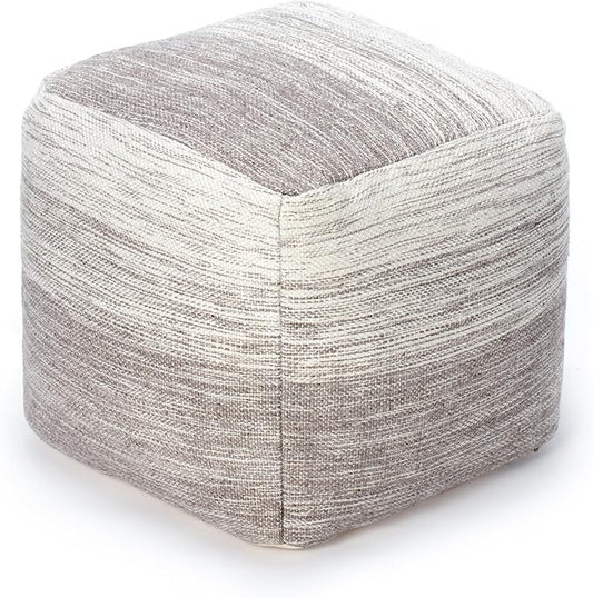Anji Mountain 20"x20"x20" Handmade & Handcrafted Ottoman Pouf Comfortable Pouf Ottoman Foot Rest & Home Décor Accent for Living Room, Bedroom, Nursery, Kids Room, Patio