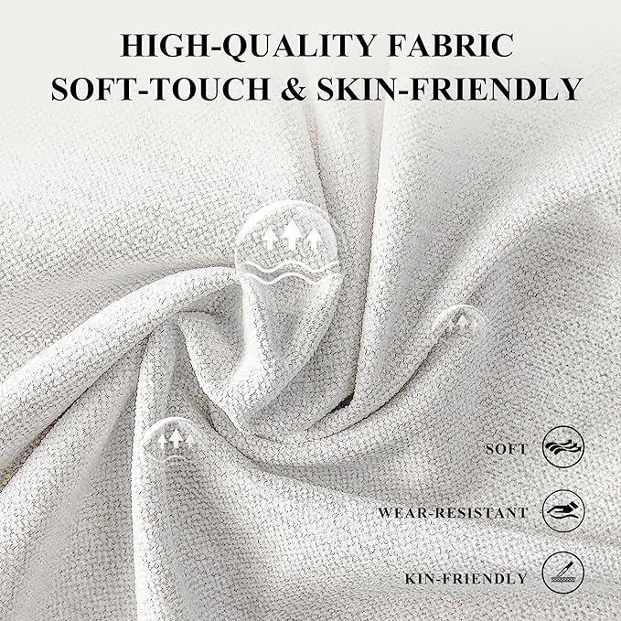 COLAMY Fabric Round Storage Ottoman with Reversible Tray Lid – Multi-Functional Footrest, Hidden Storage, Sturdy & Stylish Small Coffee Table for Living Room, Bedroom, or Entryway(Beige)