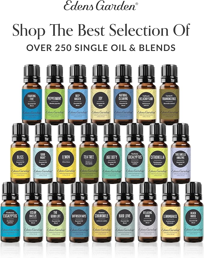 Edens Garden Energy & Focus Essential Oil Blend- 100% Pure Premium Grade, Undiluted, Natural, Therapeutic, Aromatherapy, The Best for Diffusing, Kid Safe, Humidifiers, Skin 10 ml (.33 fl oz)