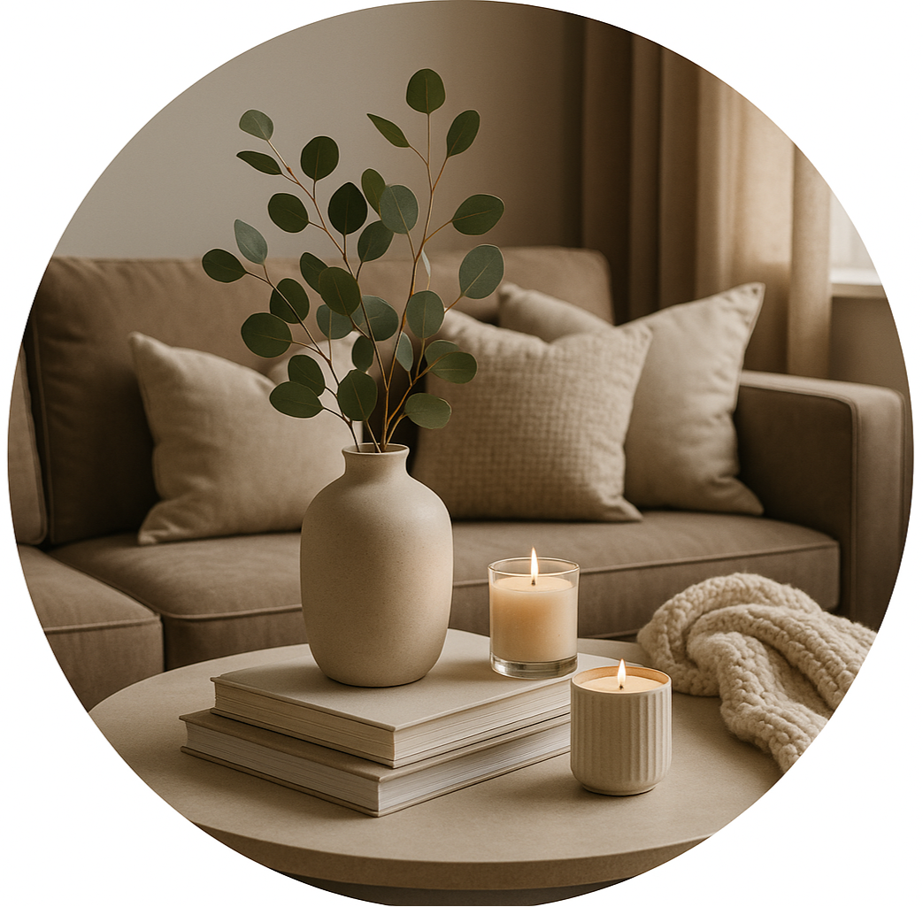 circle photo of home decor and make it a real photo